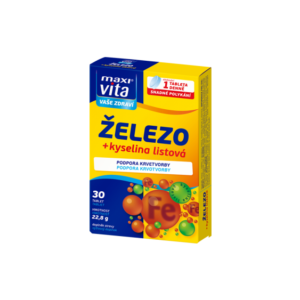 Maxi Vita Železo + kyselina listová (30 tablet)