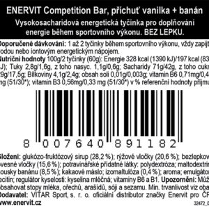 Competition Bar – banán + vanilka (30 g)