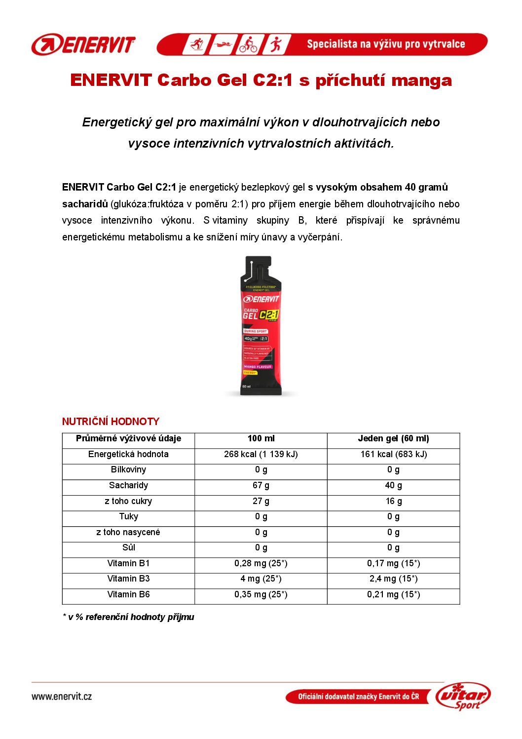 Carbo Gel C2:1 – mango (60 ml)